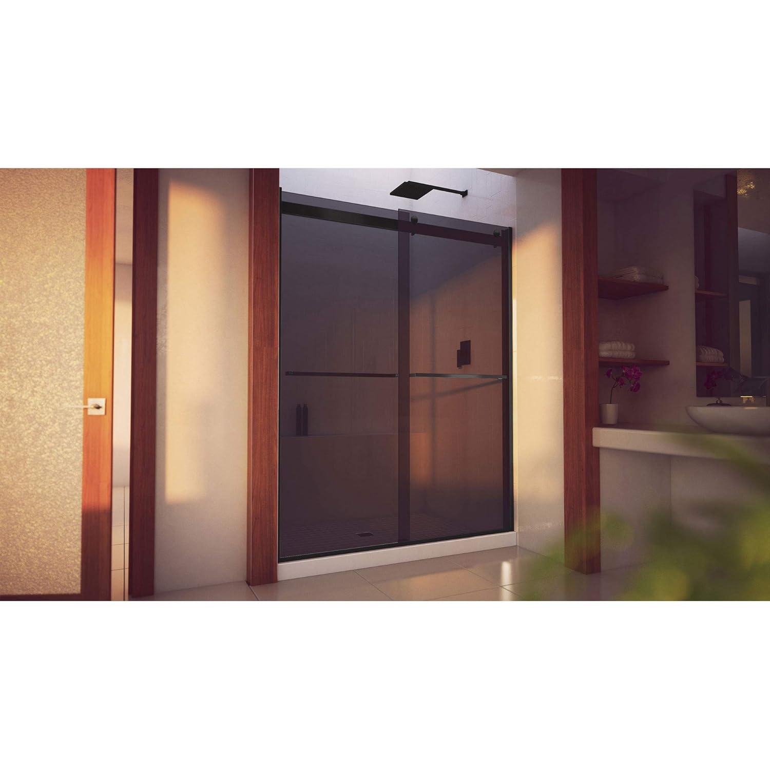 44" - 48" W 76" H Reversible Semi-Frameless Shower Door with ClearMax Technology