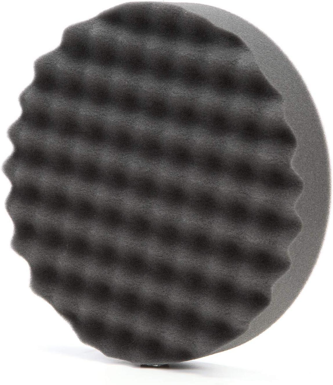 Perfect-It 5738 0 Single Sided Polishing Pad, 8 in Dia, Hookit Attachment, Foam Pad, Black