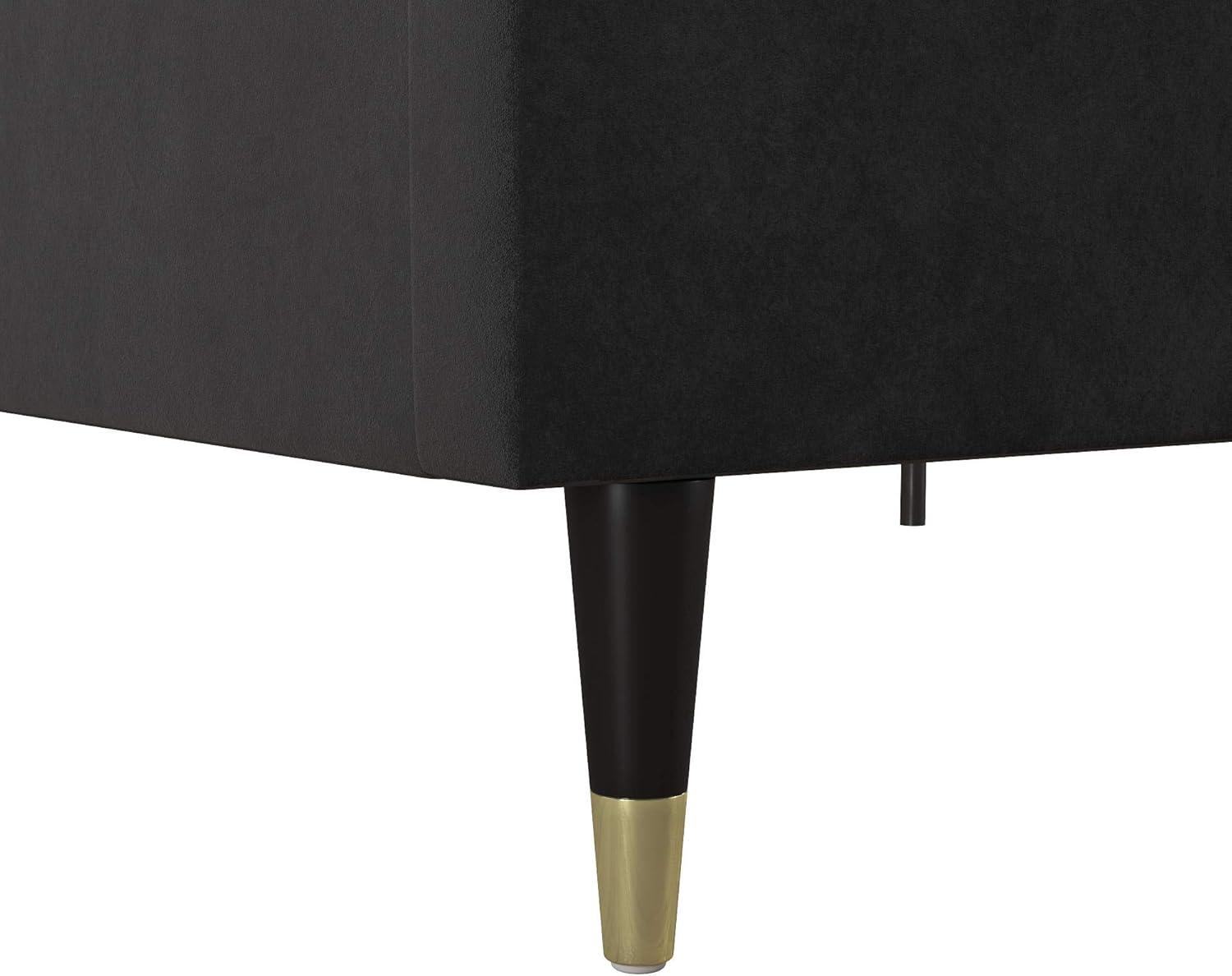 Audrey Upholstered Low Profile Platform Bed