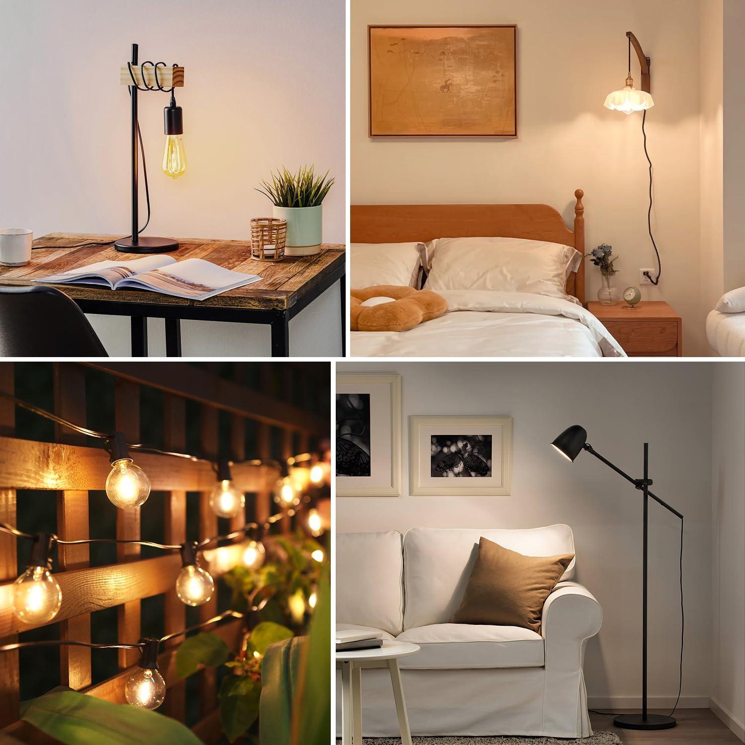 8 ft. Replacement Cord Set with Polarized Plug on 1-End, Black