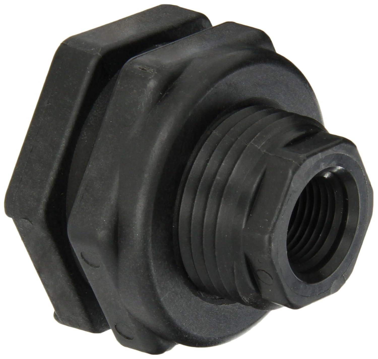 Banjo Bulkhead Tank Fitting,EPDM,2 3/16"L,Poly TF050