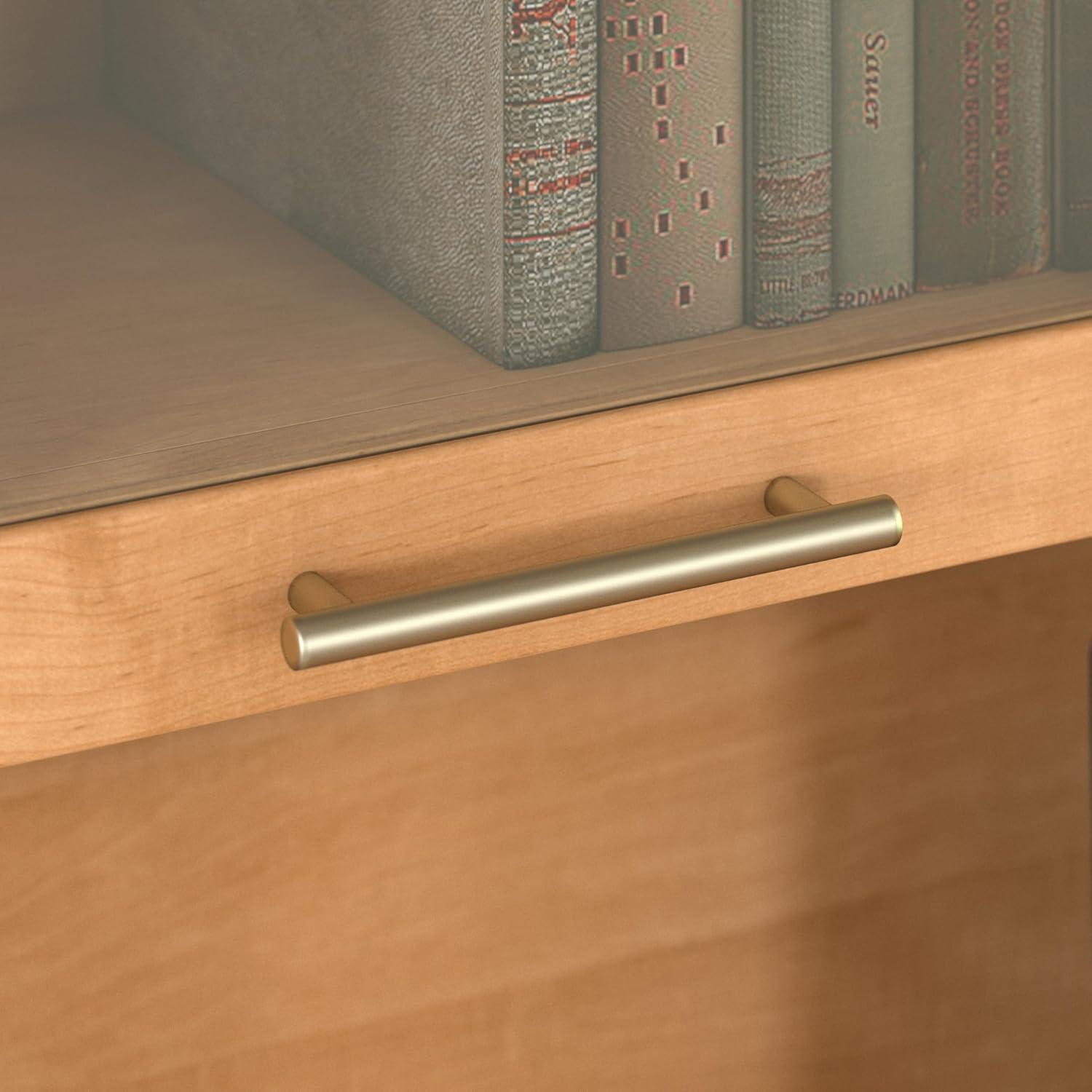 Bush Somerset 72in 2-Door Hutch with Cubbies in Maple Cross - fits on 72W L Desk or 72W Office Desk (sold Separately)