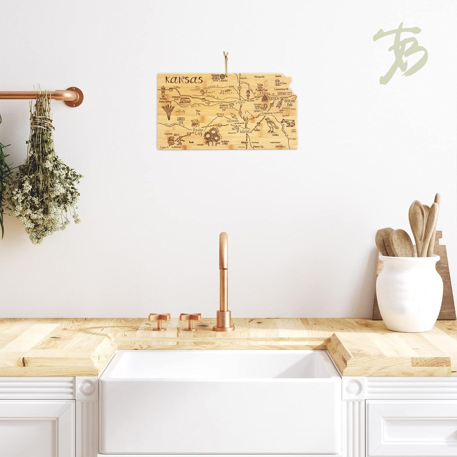 Totally Bamboo Destination Kansas Cutting Board