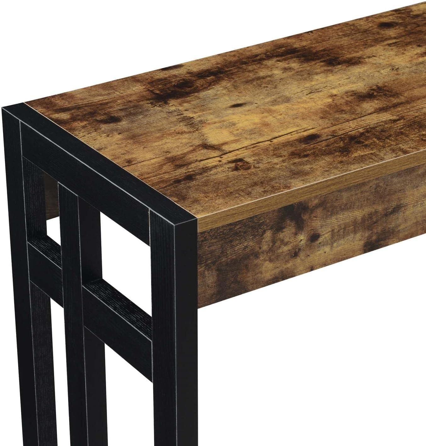 Convenience Concepts Monterey Console Table, Barnwood/Black