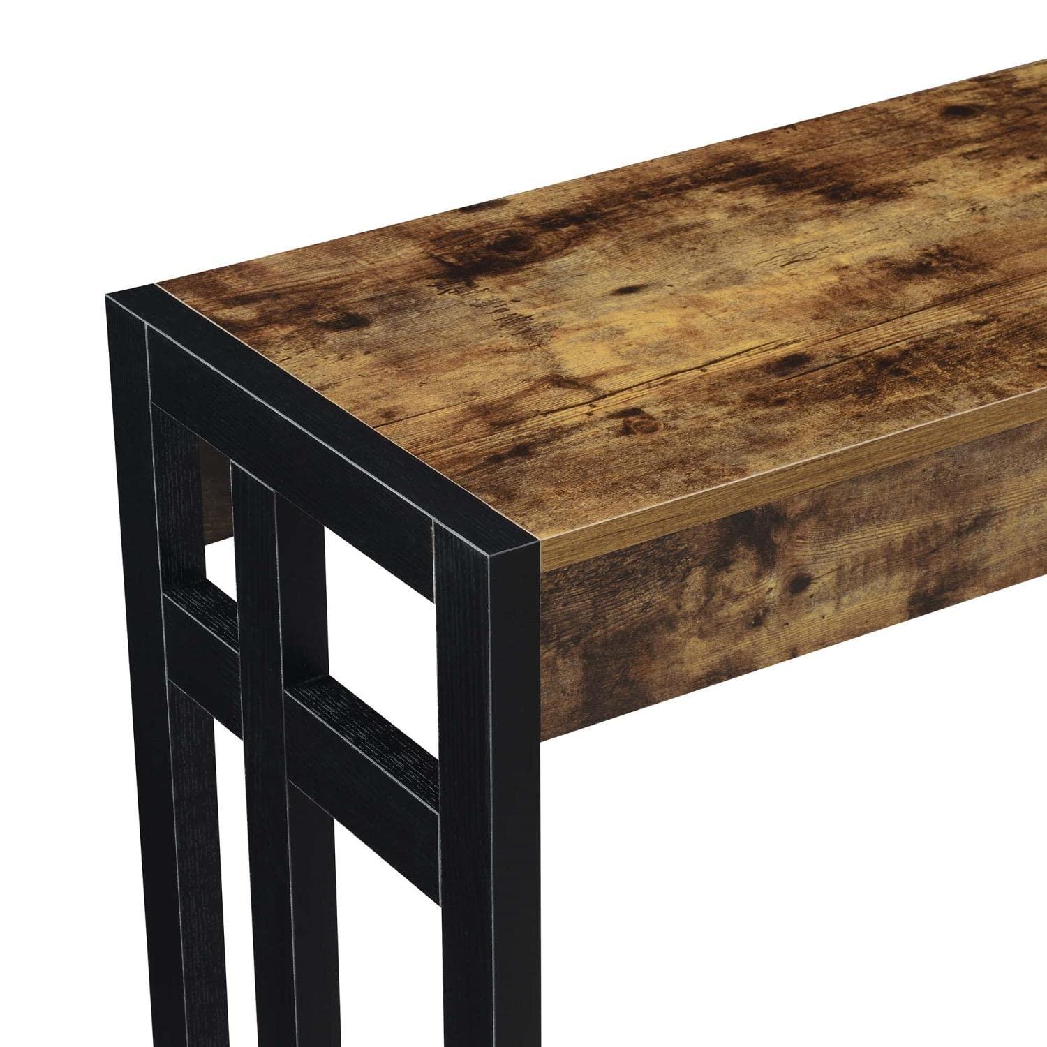 Convenience Concepts Monterey Console Table, Barnwood/Black