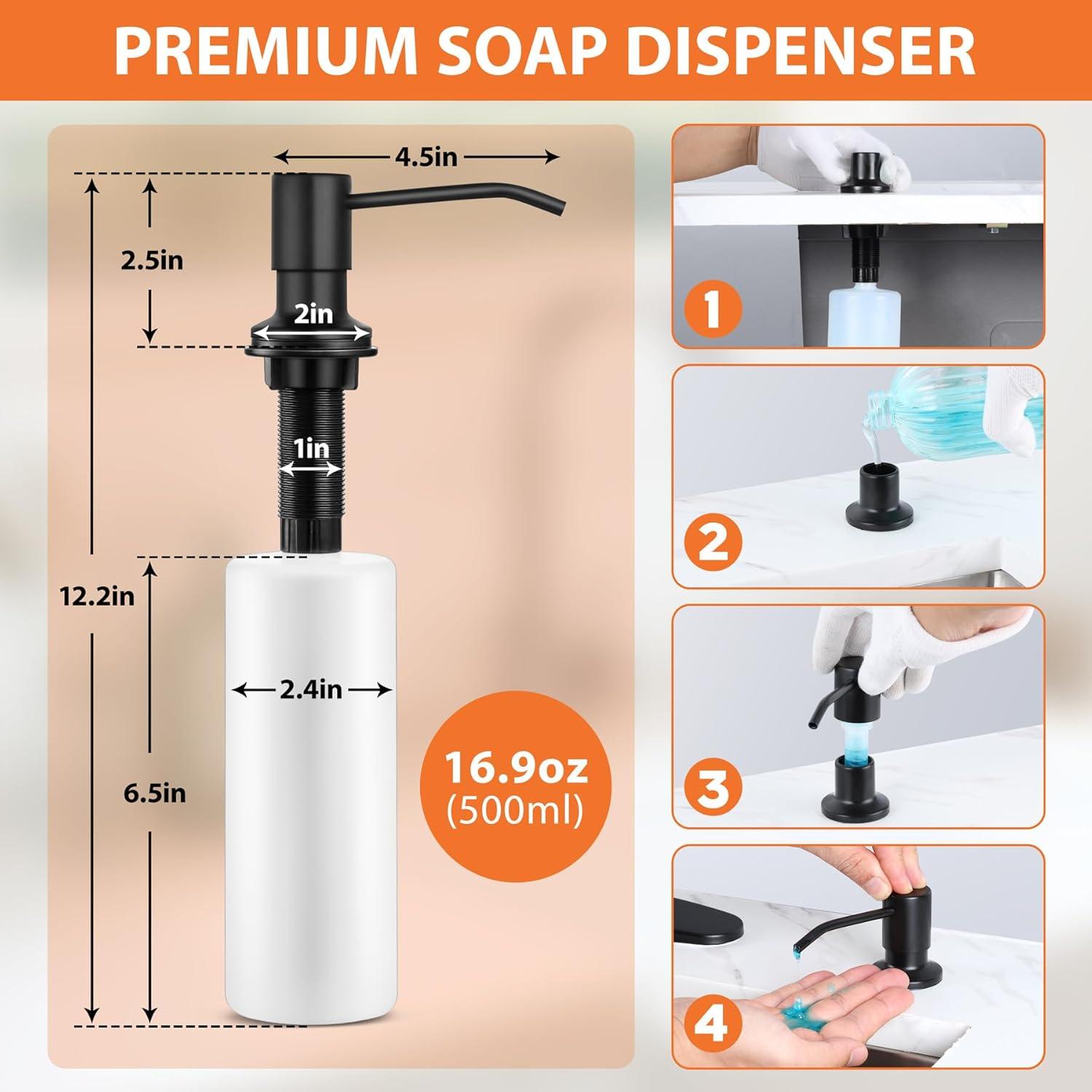 ARCORA ARCORA Stainless Steel  Single Handle Pull-Down Sprayer Kitchen Faucet Set with Touchless Sensor AR7100301B-DC