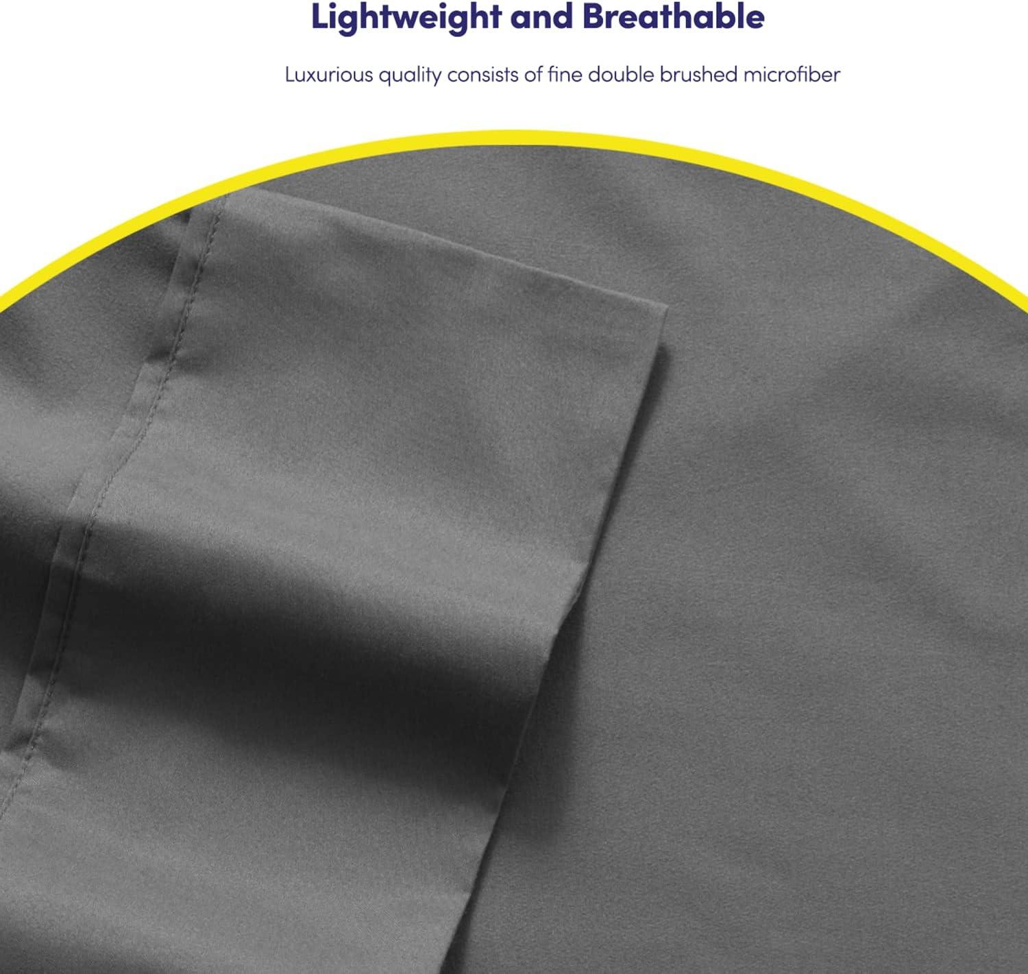 Sweet Home Collection Luxurious Soft Microfiber Sheet Set with Bonus Pillowcases