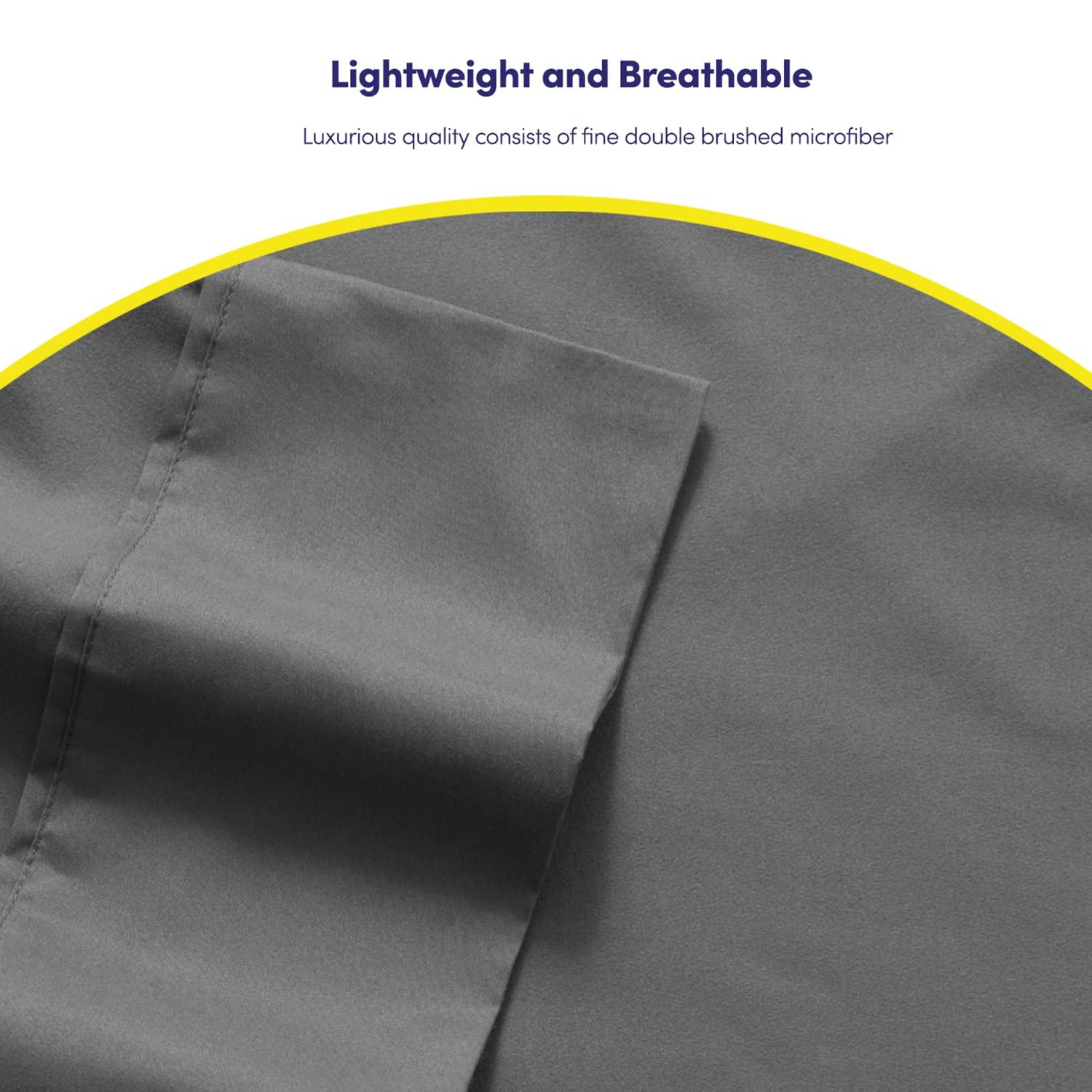 Sweet Home Collection Luxurious Soft Microfiber Sheet Set with Bonus Pillowcases