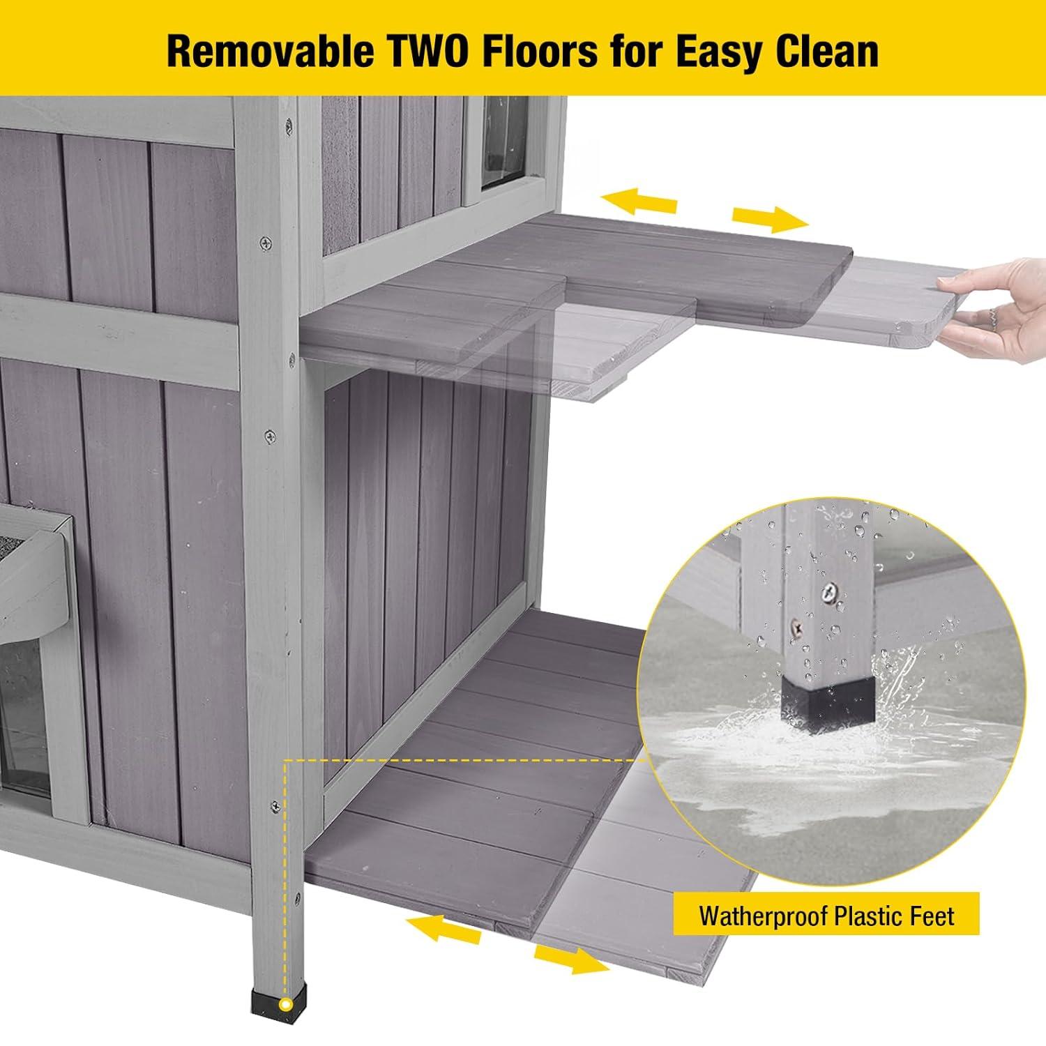 Aivituvin Portable Cat Playpen