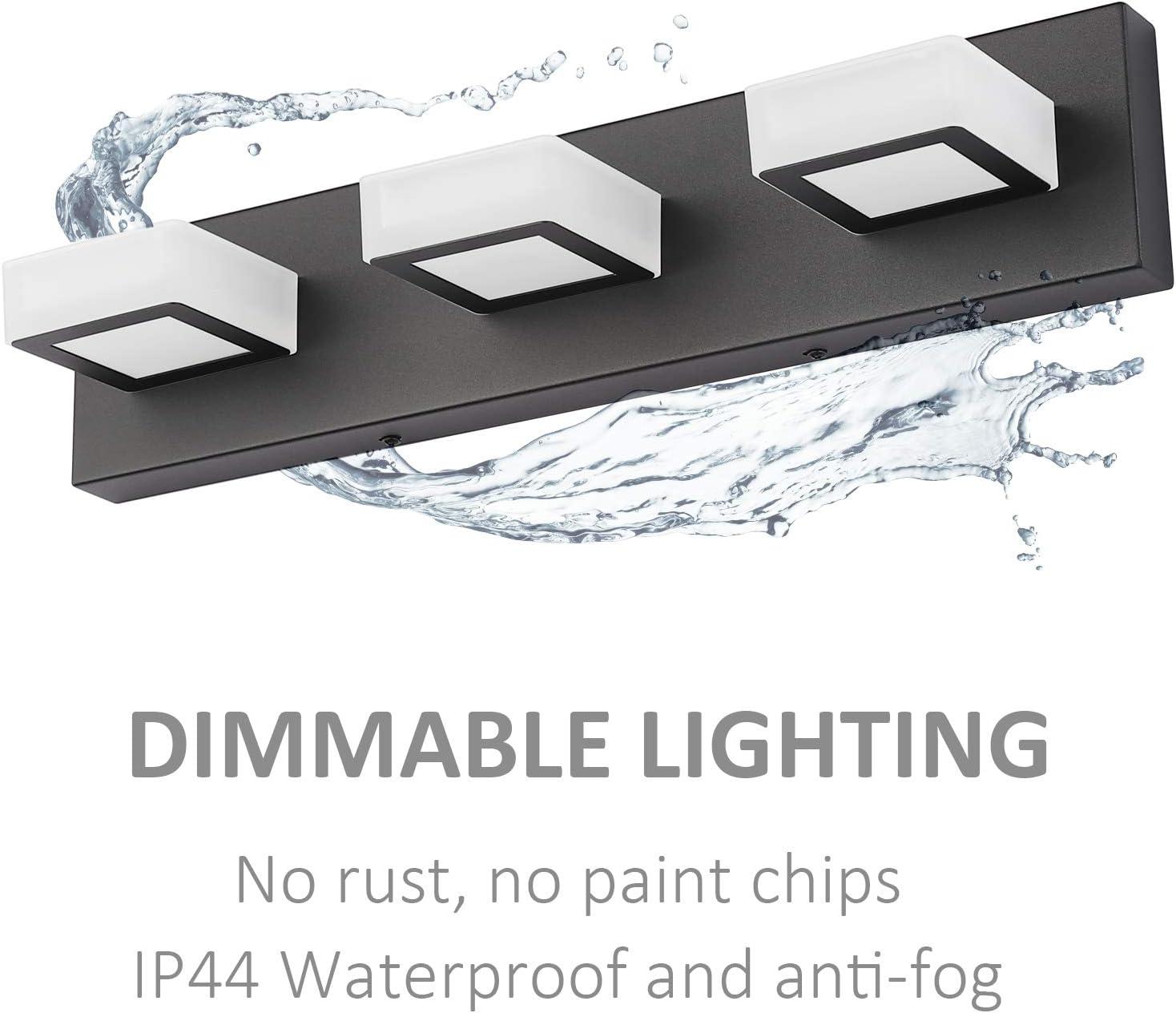 Brayden Studio® LED Modern Bathroom Vanity Lights 3 Lights Acrylic Modern Bathroom Wall Lighting Fixtures