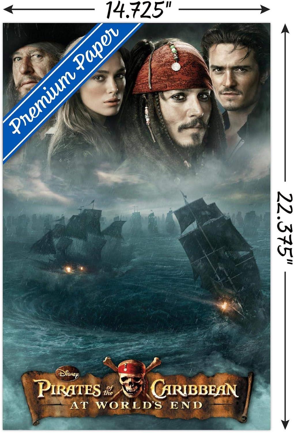 Disney Pirates of the Caribbean: At World's End - DVD One Sheet Wall Poster, 14.725" x 22.375"