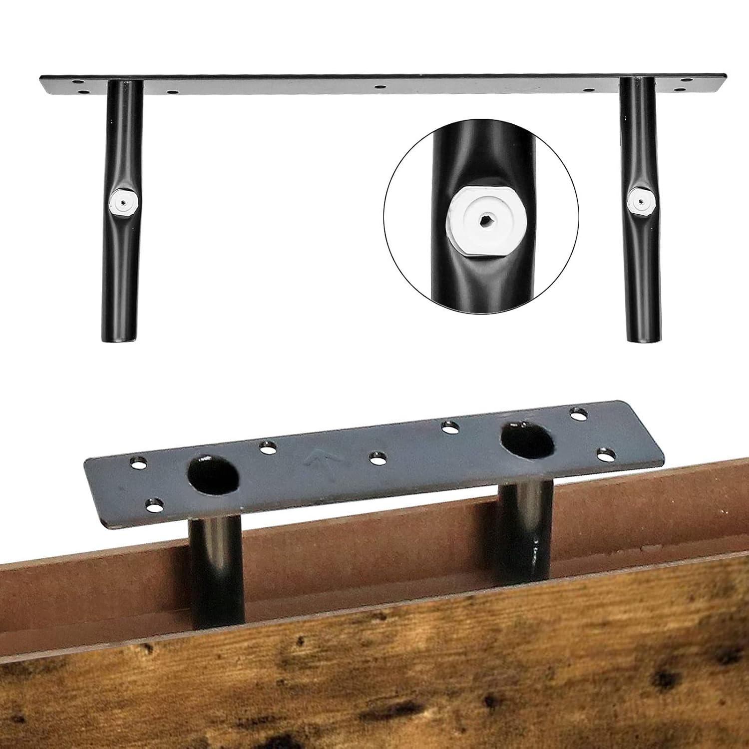 Floating Shelves Bathroom Shelf Bedroom Kitchen Farmhouse Small Book Shelf for Wall 16 inch Set of 4, Rustic Brown (015-BN4)