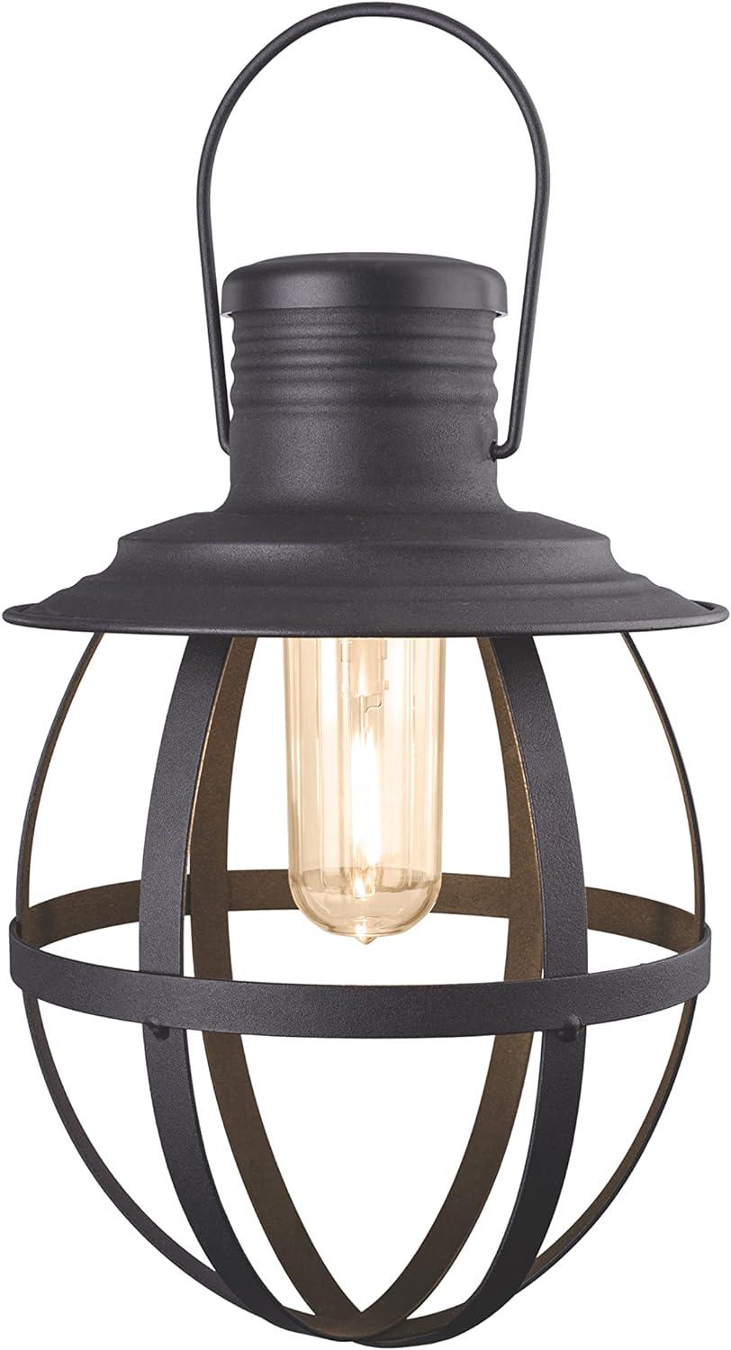 Xodus Innovations BL840-2 Decorative Outdoor LED Metal Lantern with Filament Style Light Source (2 pk) - Black