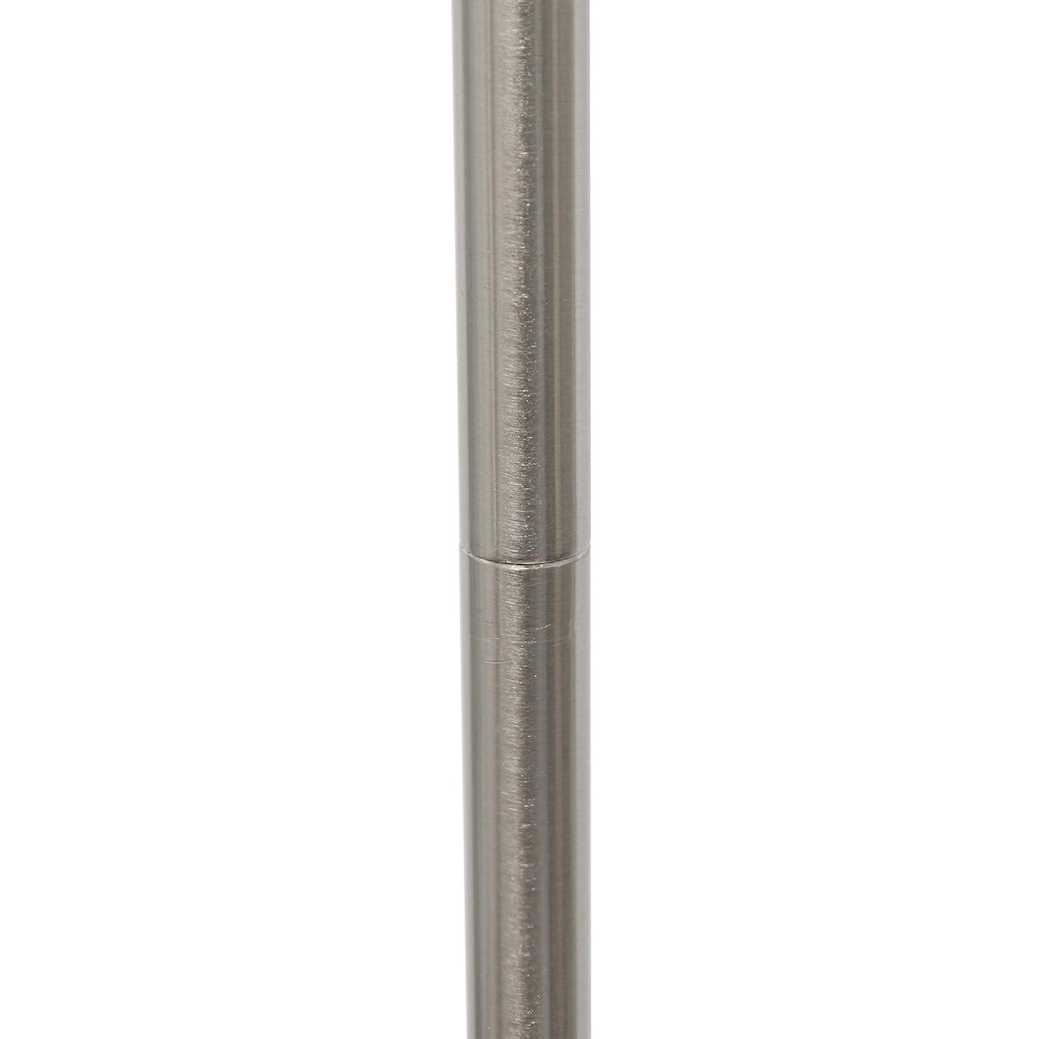 Drum Shade Floor Lamp White - Simple Designs: Brushed Nickel, Modern Style, ETL Listed