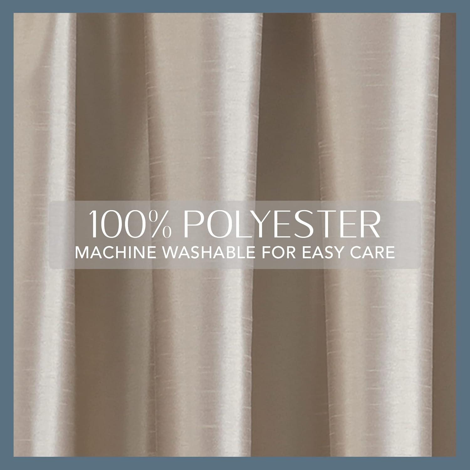 Elrene Colette Faux Silk Blackout Single Window Curtain Panel - Elrene Home Fashions