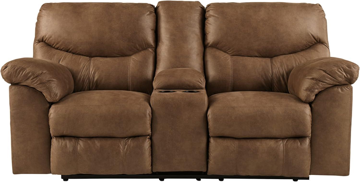 Signature Design by Ashley Boxberg Asiento Reclinable Doble con Consola, Teca
