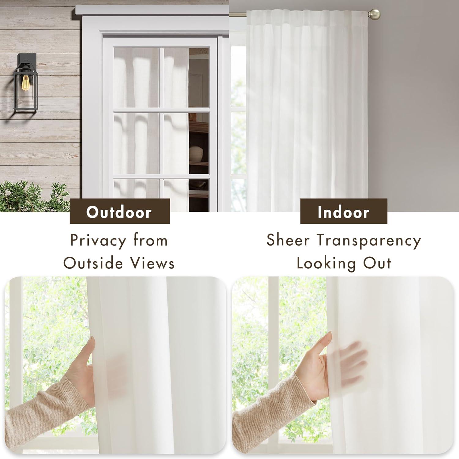Madison Park Lexus Rod Pocket With Back Tab Privacy Curtain Pair