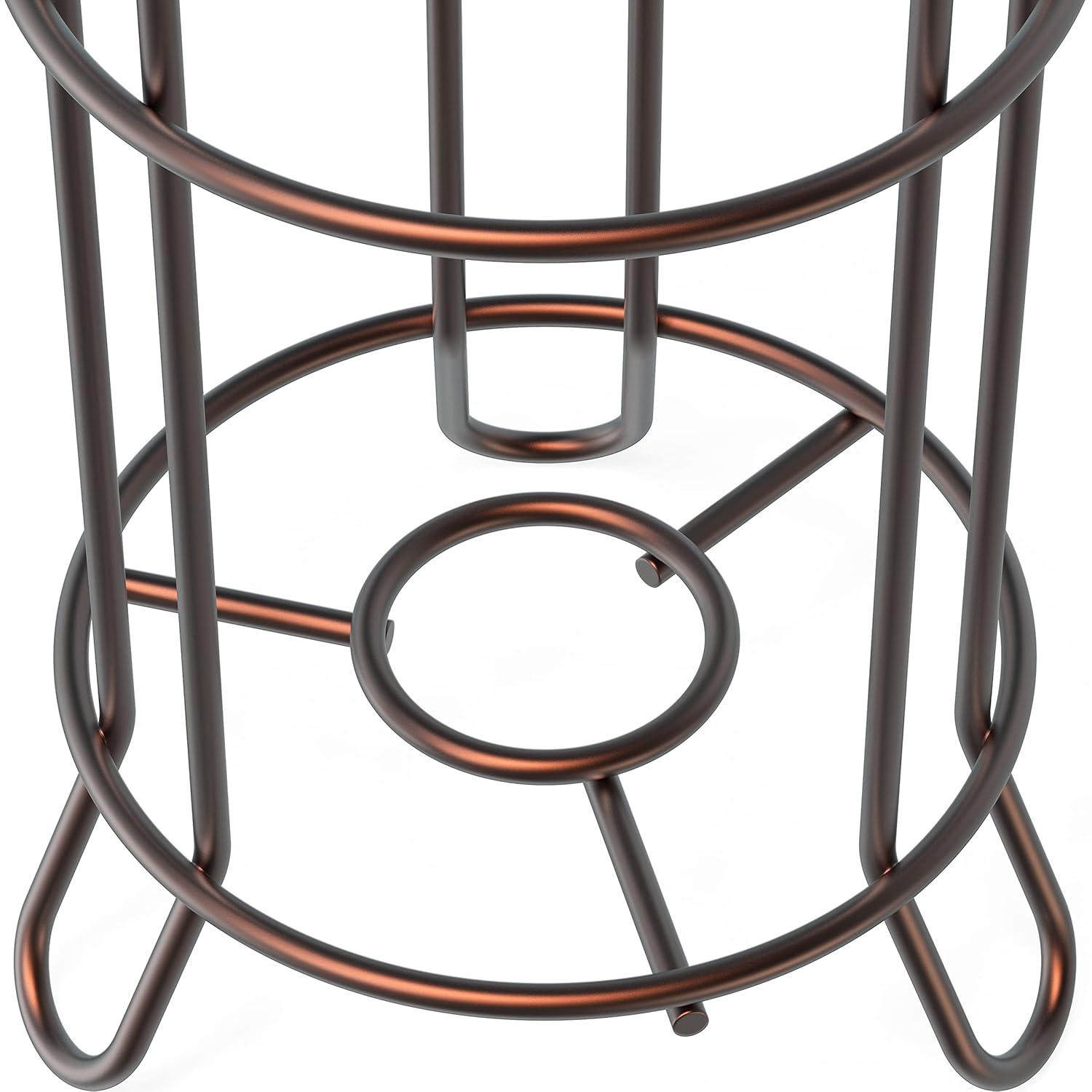 Simple Houseware Bathroom Toilet Tissue Roll Holder Stand with Cell Phone Holder, Bronze C33