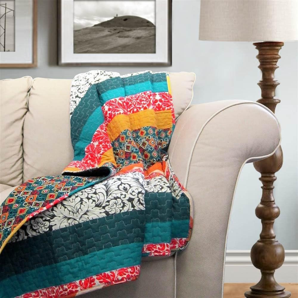 Boho Stripe Cotton Blanket
