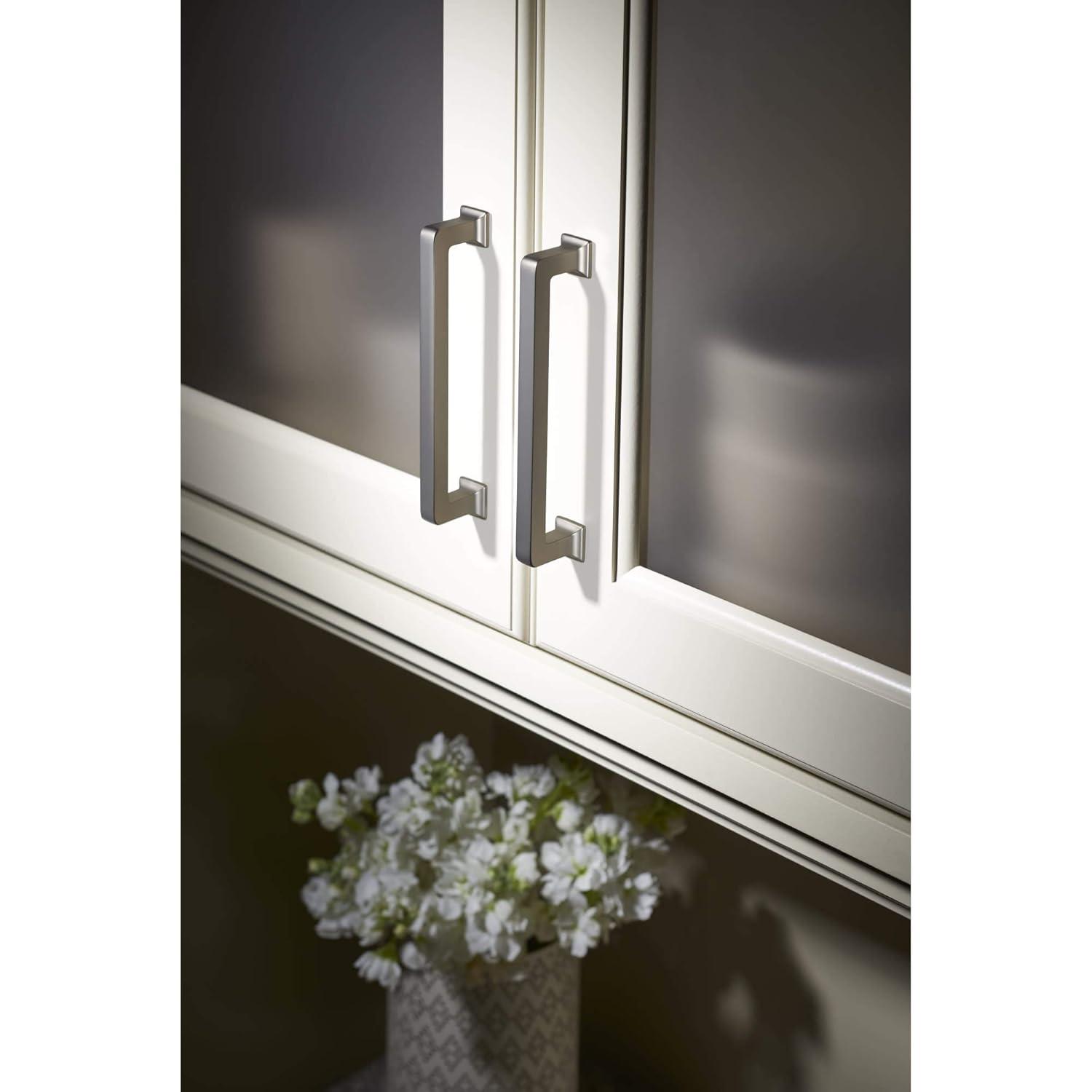Polished Nickel 5-Inch Modern Handle Bar with Mounting Hardware