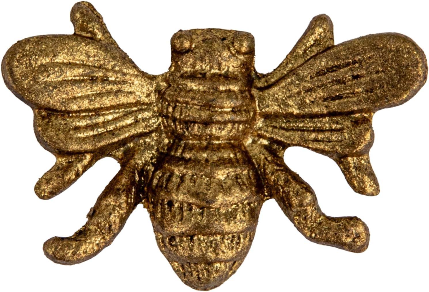 Creative Co-Op Six Pewter Bee Magnets on a Card (Set of 6 Pieces)