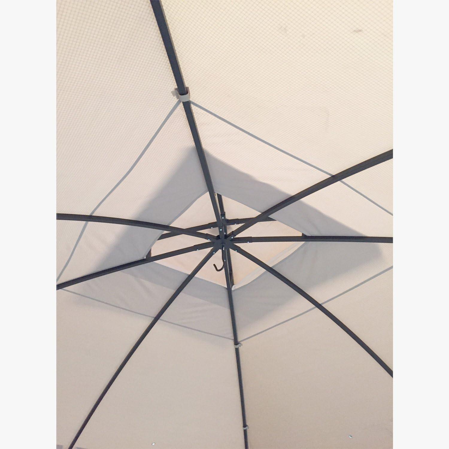 Garden Winds Garden Winds Beige Fabric Replacement Canopy for Gazebo