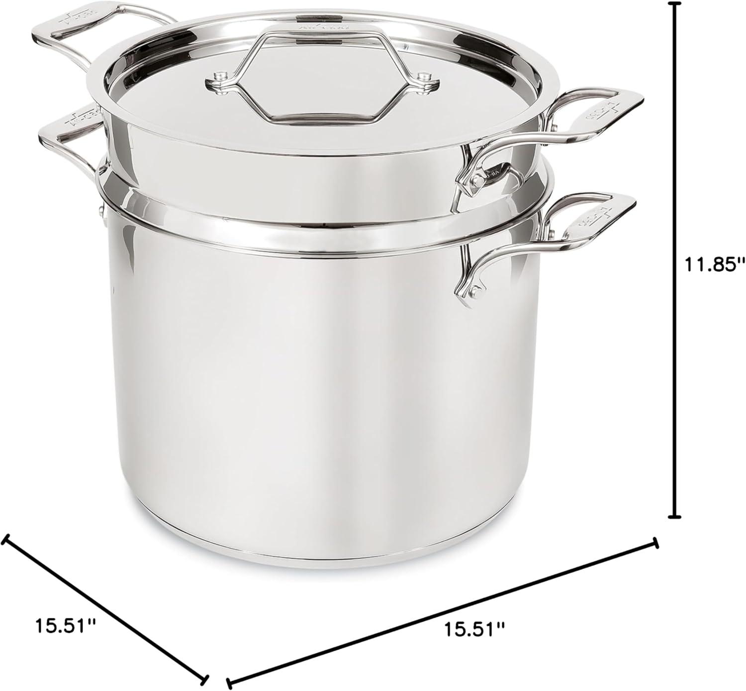 12-Quart Stainless Steel Multipot with Basket Insert