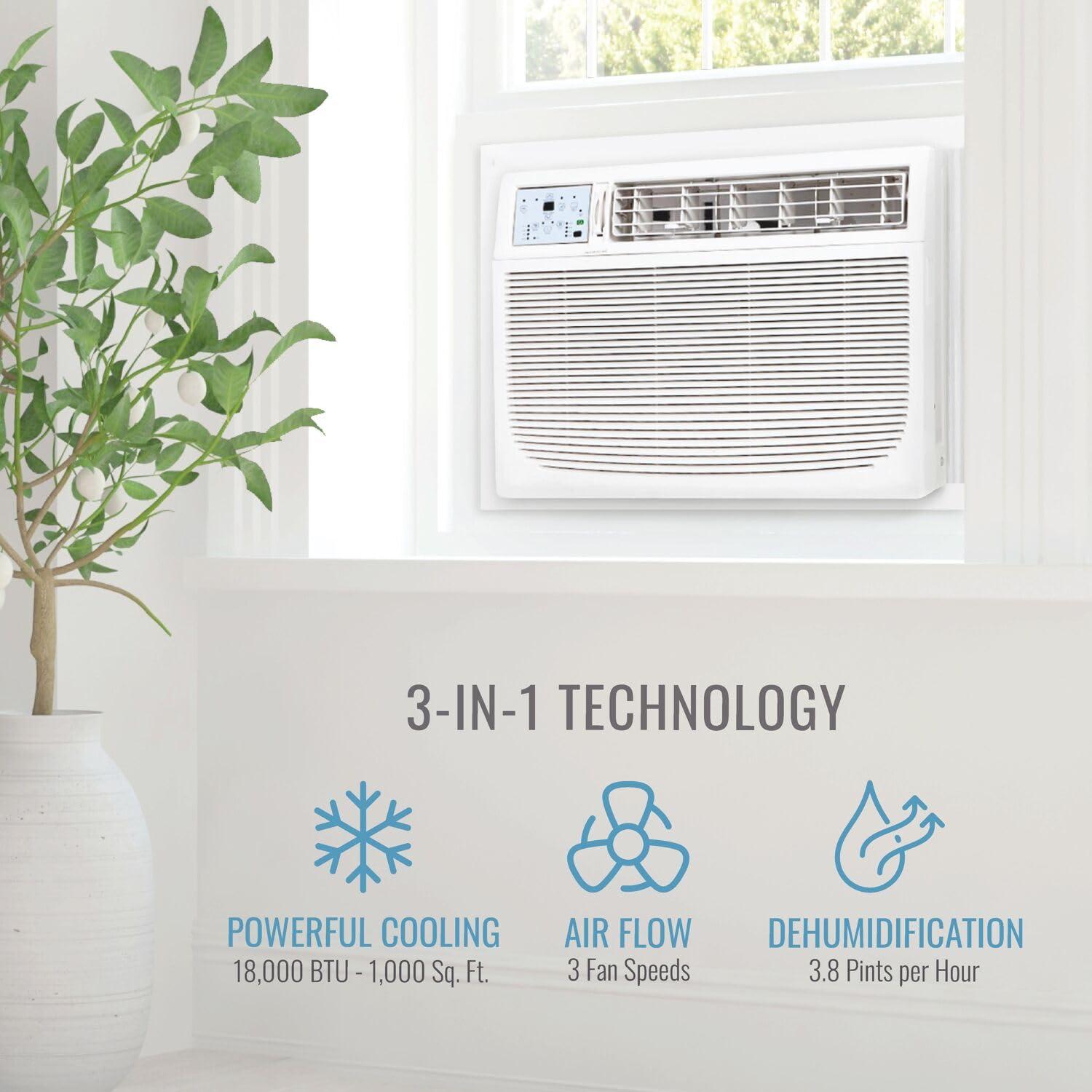 18,000 BTU Window Air Conditioner with Remote