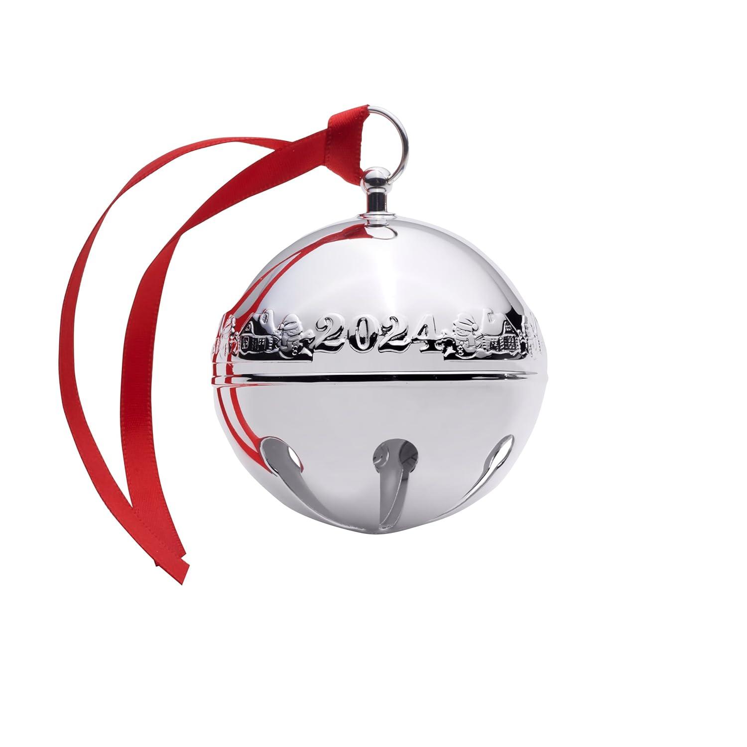 Wallace Annual Silver Plated 2024 Sleigh Bell Ornament 54th. Anniversary Edition