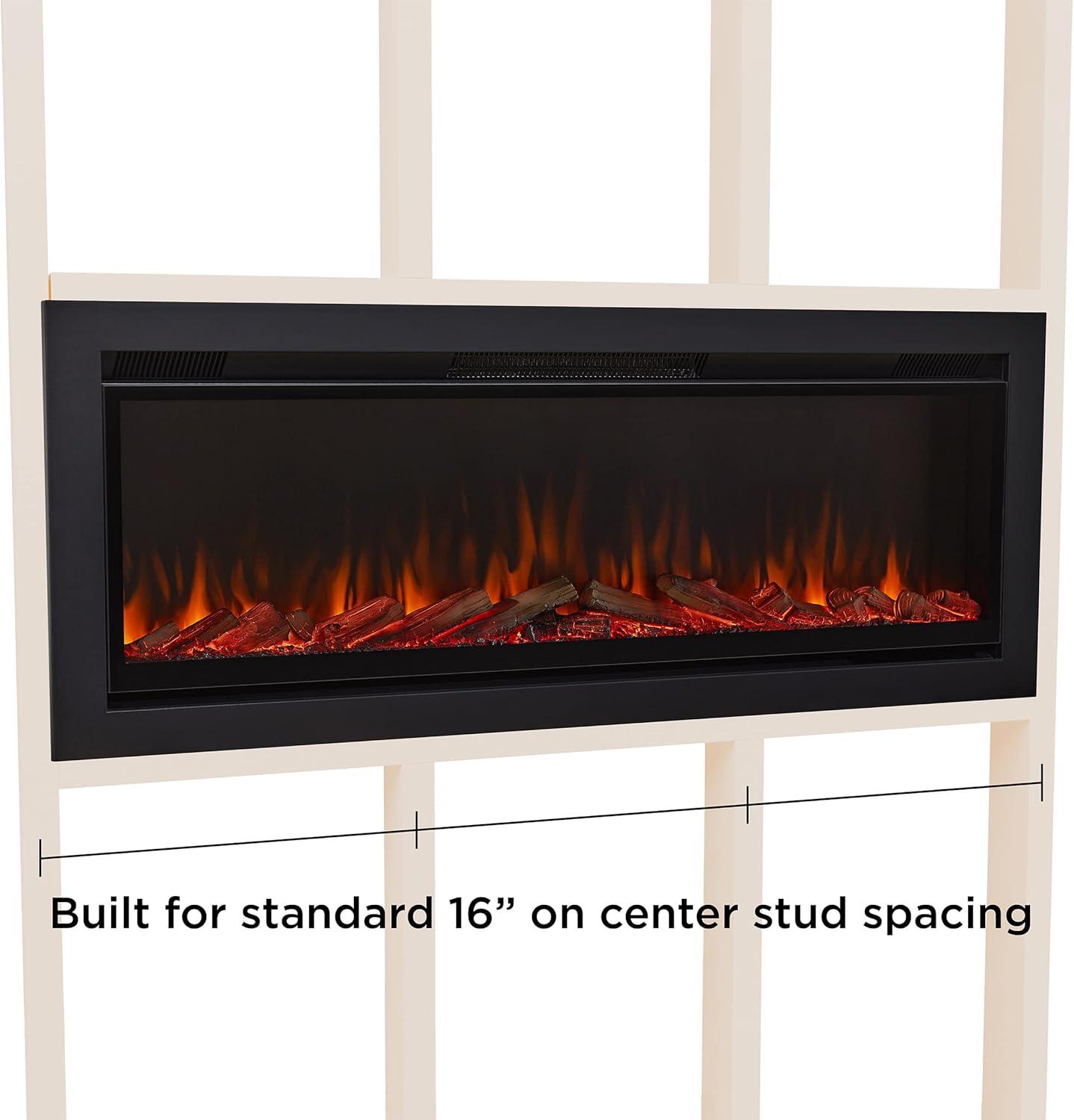 Wall-Mount or Recessed Electric Fireplace by Real Flame