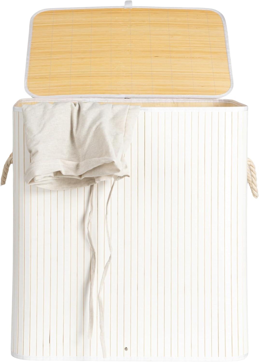 Household Essentials Grove Bamboo Laundry Hamper with Handles