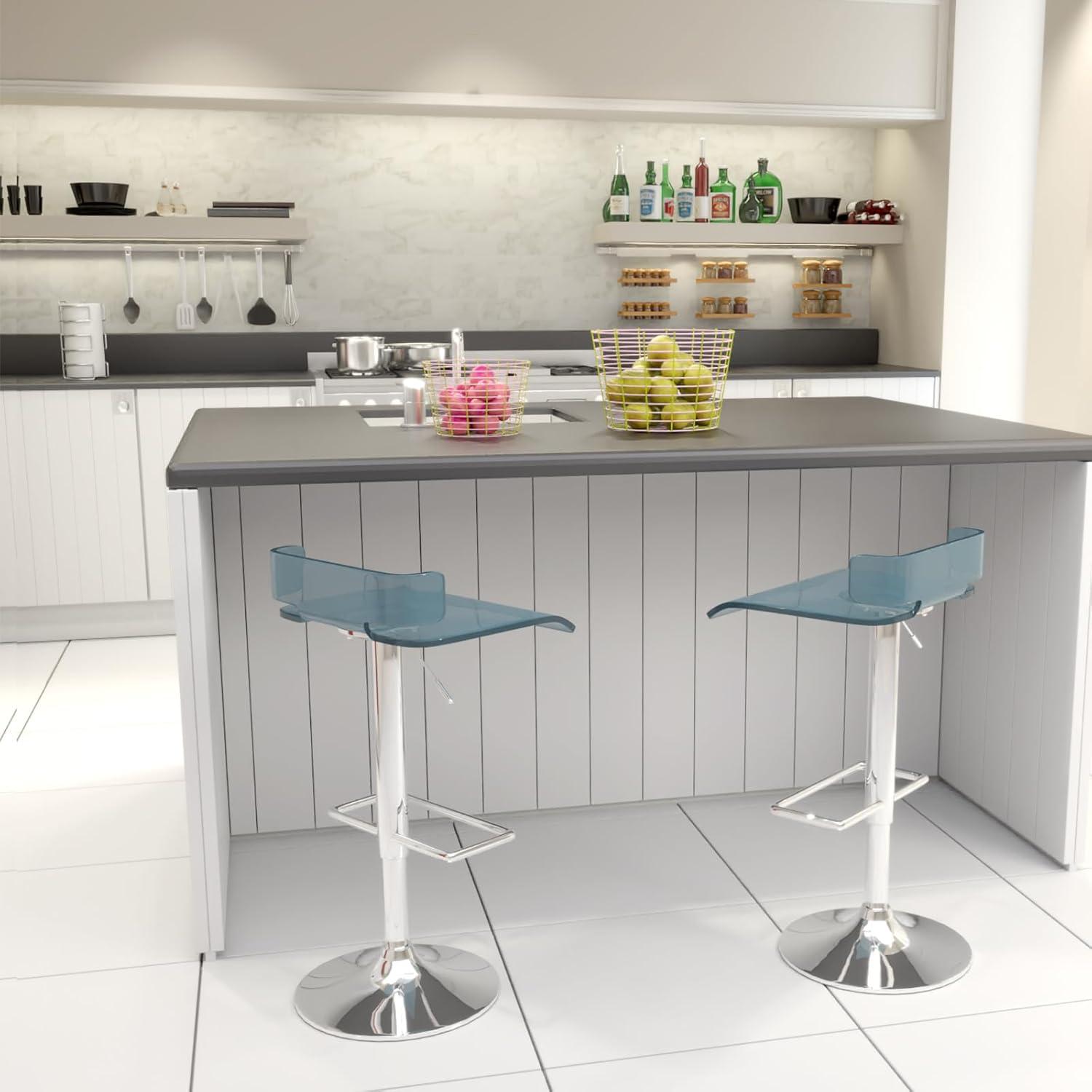 Counter and Barstools Chrome - Acme Furniture