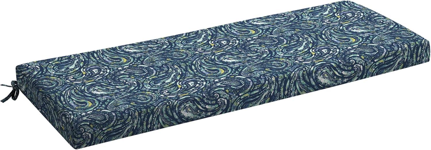 Arden Selections ProFoam Essentials Outdoor Bench Cushion 18 x 46, Ashland Black Jacobean