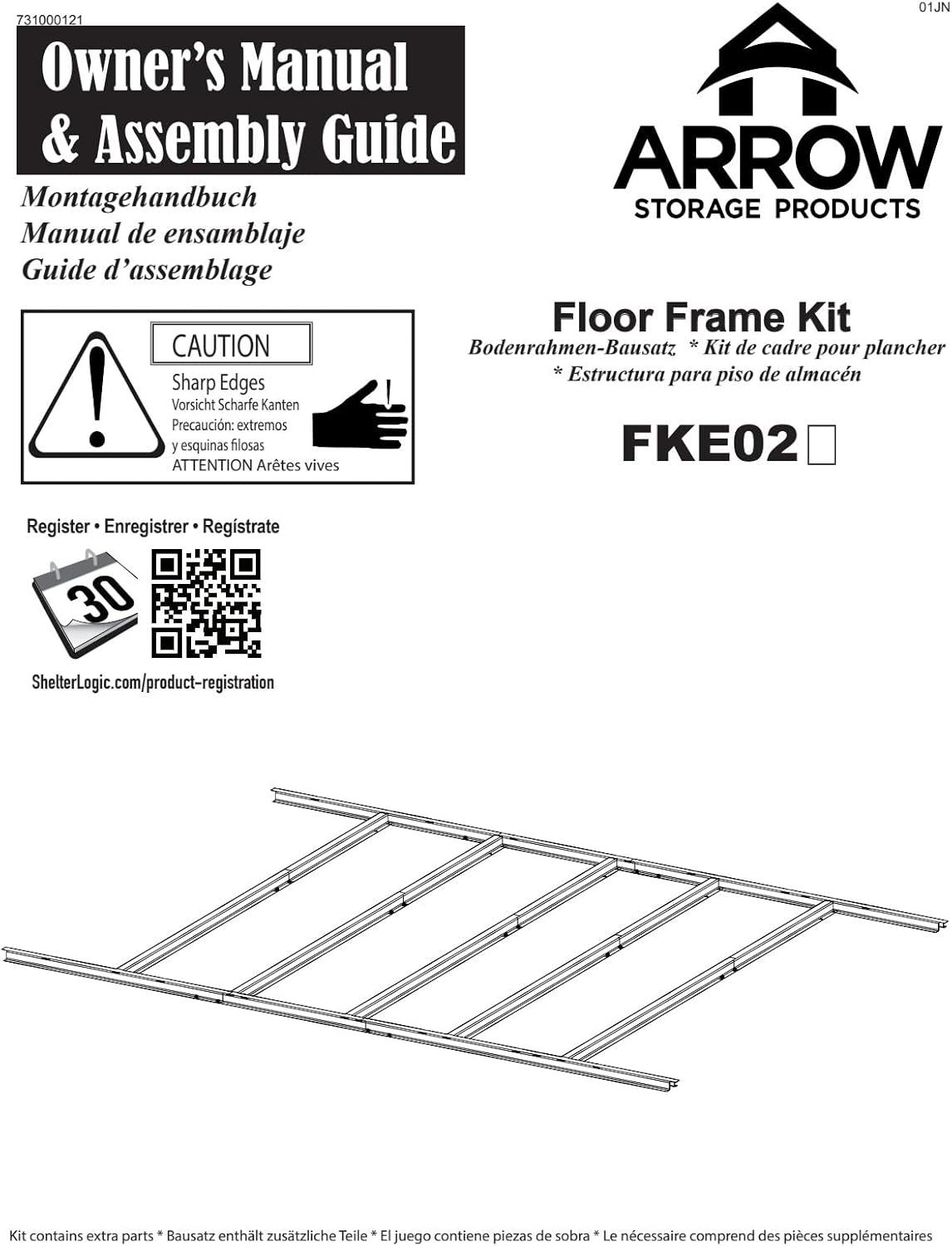 Arrow Arrow Rust Resistant Steel Flooring Kit