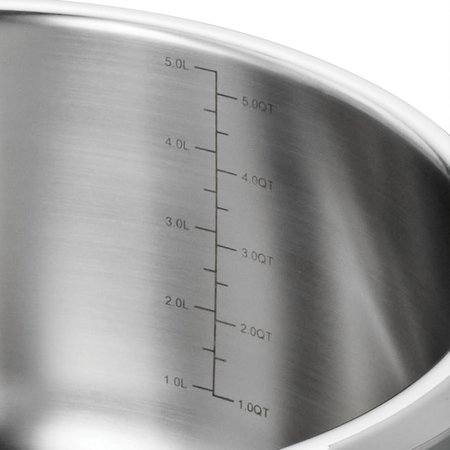 Tramontina Utsava Tri-Ply Clad Stainless Steel Tope with Lid, Patila Pot for Indian Cooking & Reviews | Wayfair