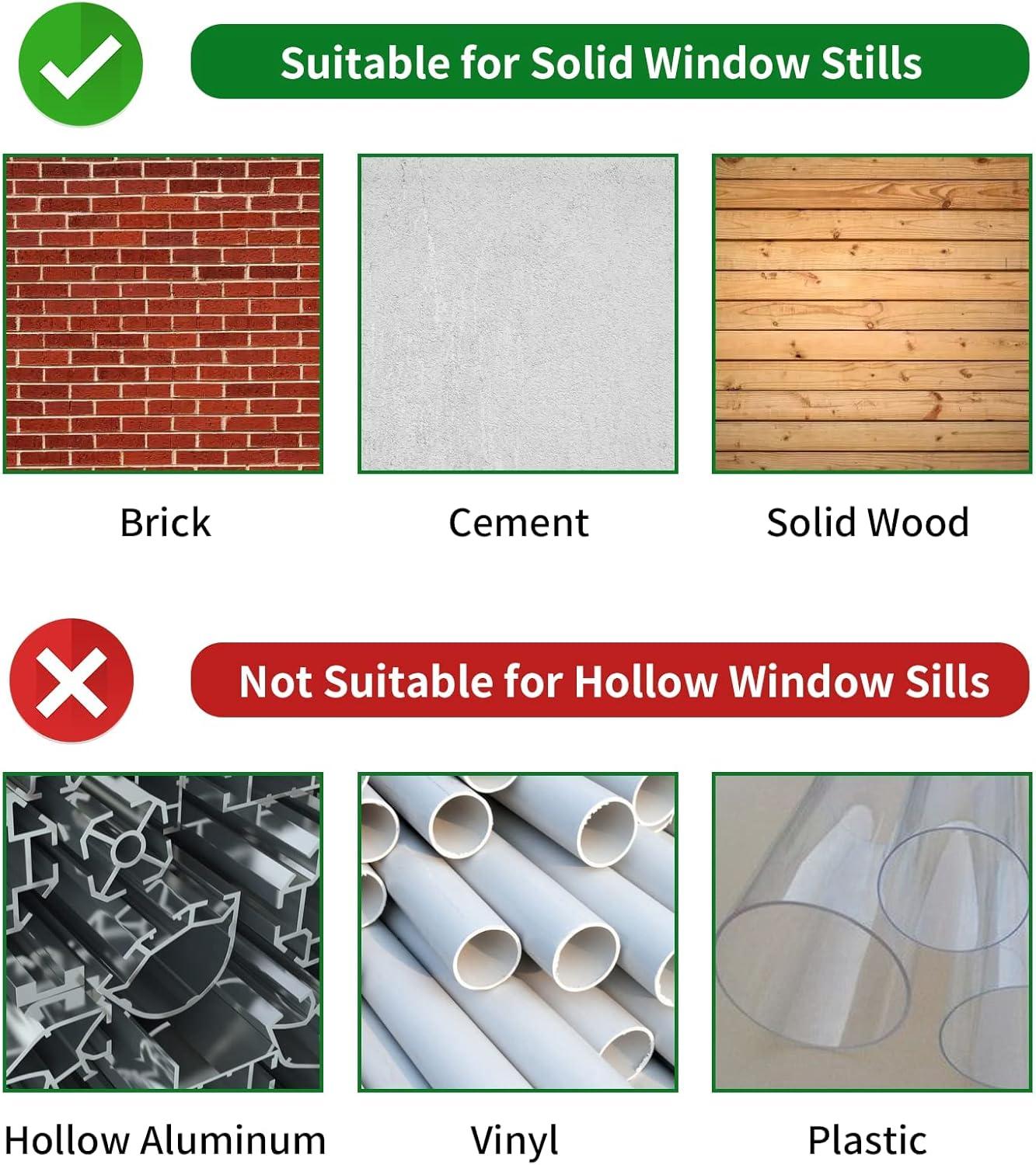 Foozet Window Air Conditioner Support Bracket , Window AC Bracket Light Duty , Window AC Support Up to 85 lbs