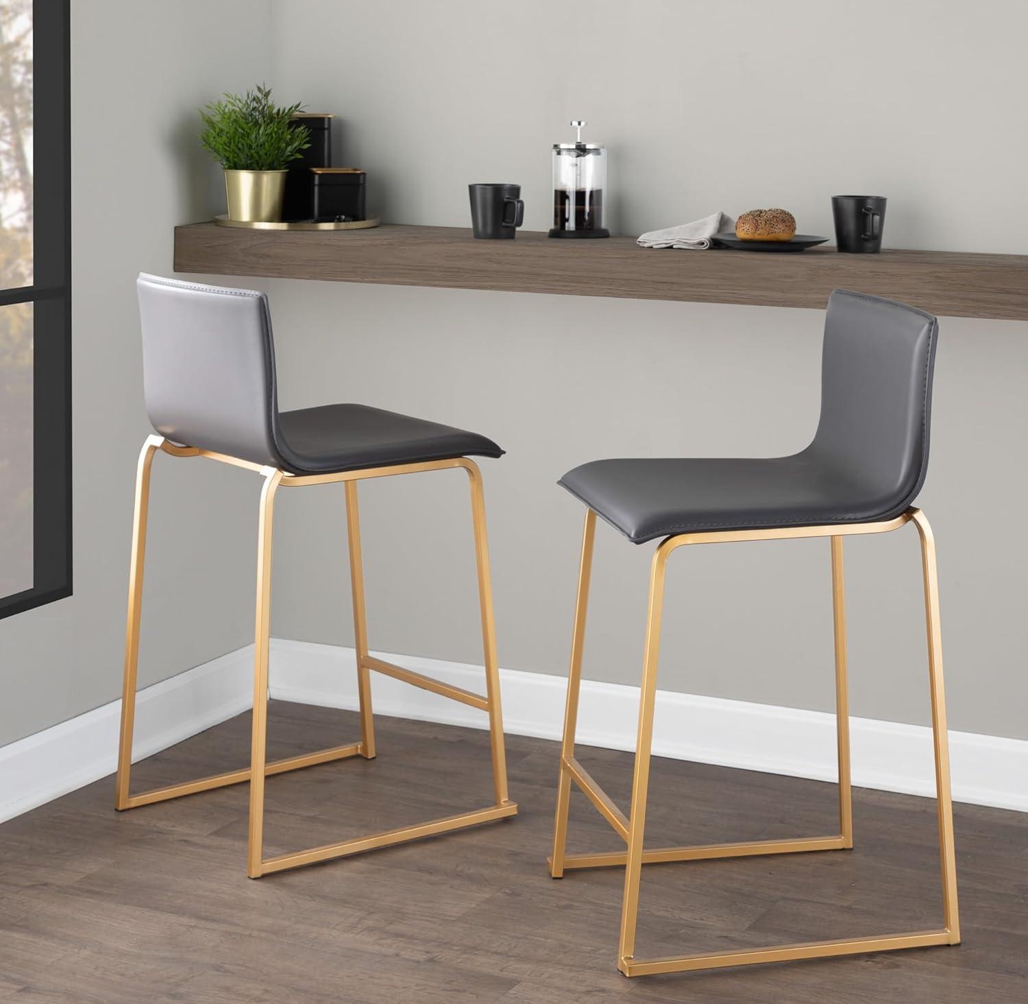 Set of 2 26" Mara Contemporary Counter Height Barstools - LumiSource