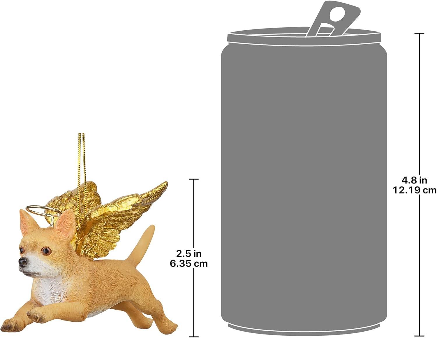 Design Toscano Honor the Pooch Chihuahua Holiday Dog Angel Ornament