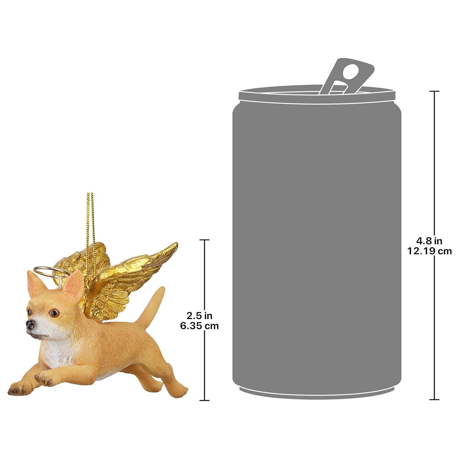 Design Toscano Honor the Pooch Chihuahua Holiday Dog Angel Ornament