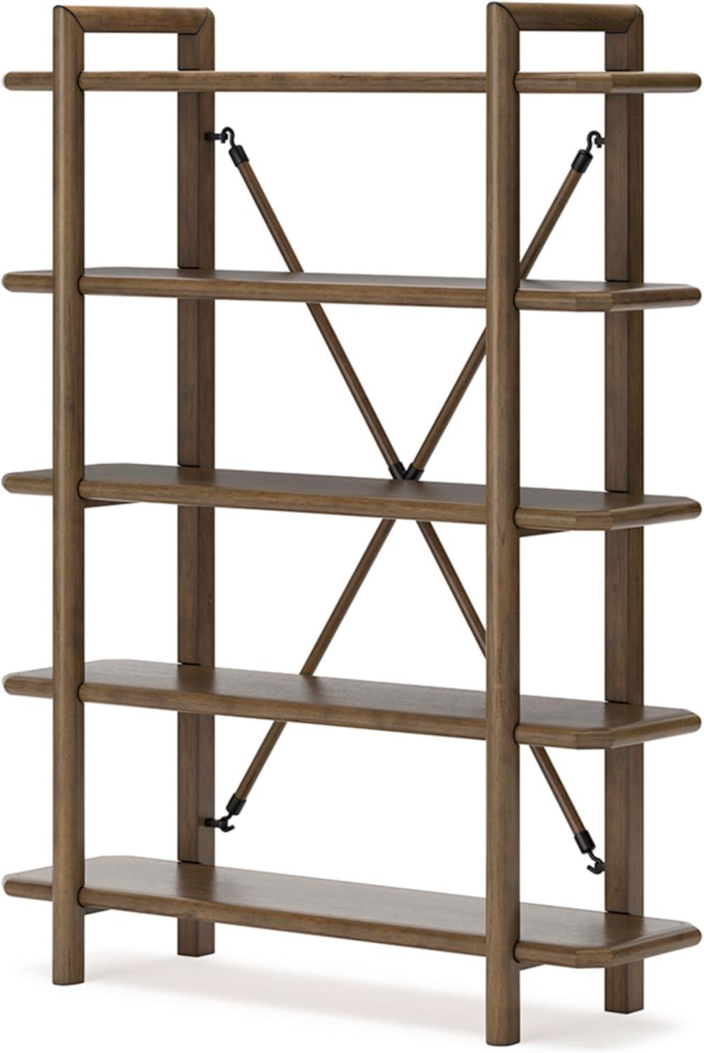 Signature Design by Ashley Roanhowe 5 Shelf 71" Bookcase, Brown