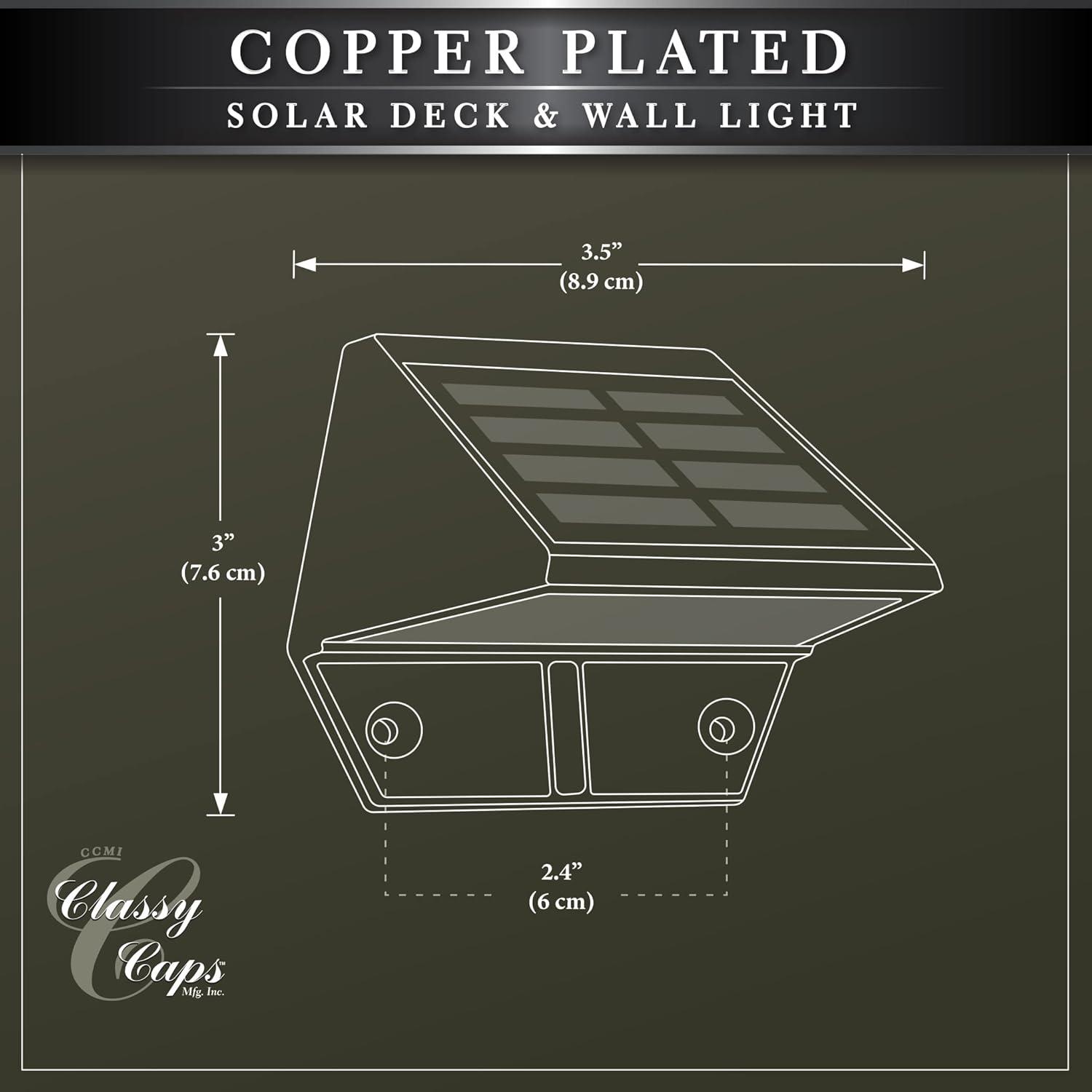 Solar Powered  Integrated LED Deck Light