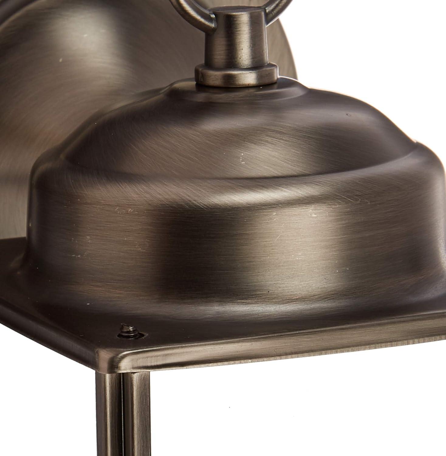 Generation Lighting 8592001-965 New Castle One Light Outdoor Wall Lantern, Antique Brushed Nickel Finish