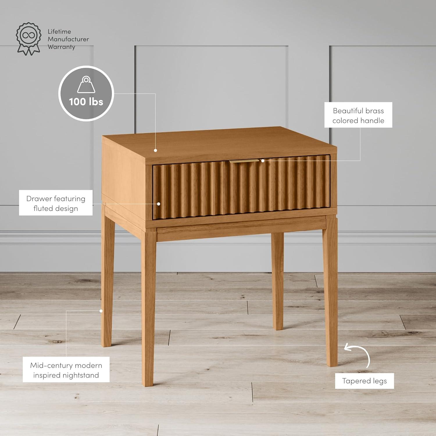 24'' W Solid Wood Nightstand