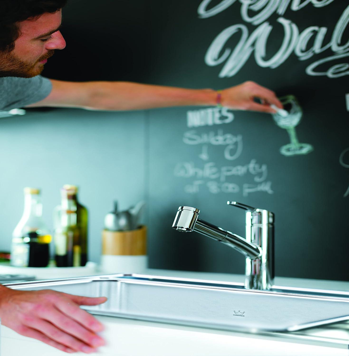 Kindred Creemore 25'' L Drop-In Single Bowl Stainless Steel Kitchen Sink CSLA2522-7-1N