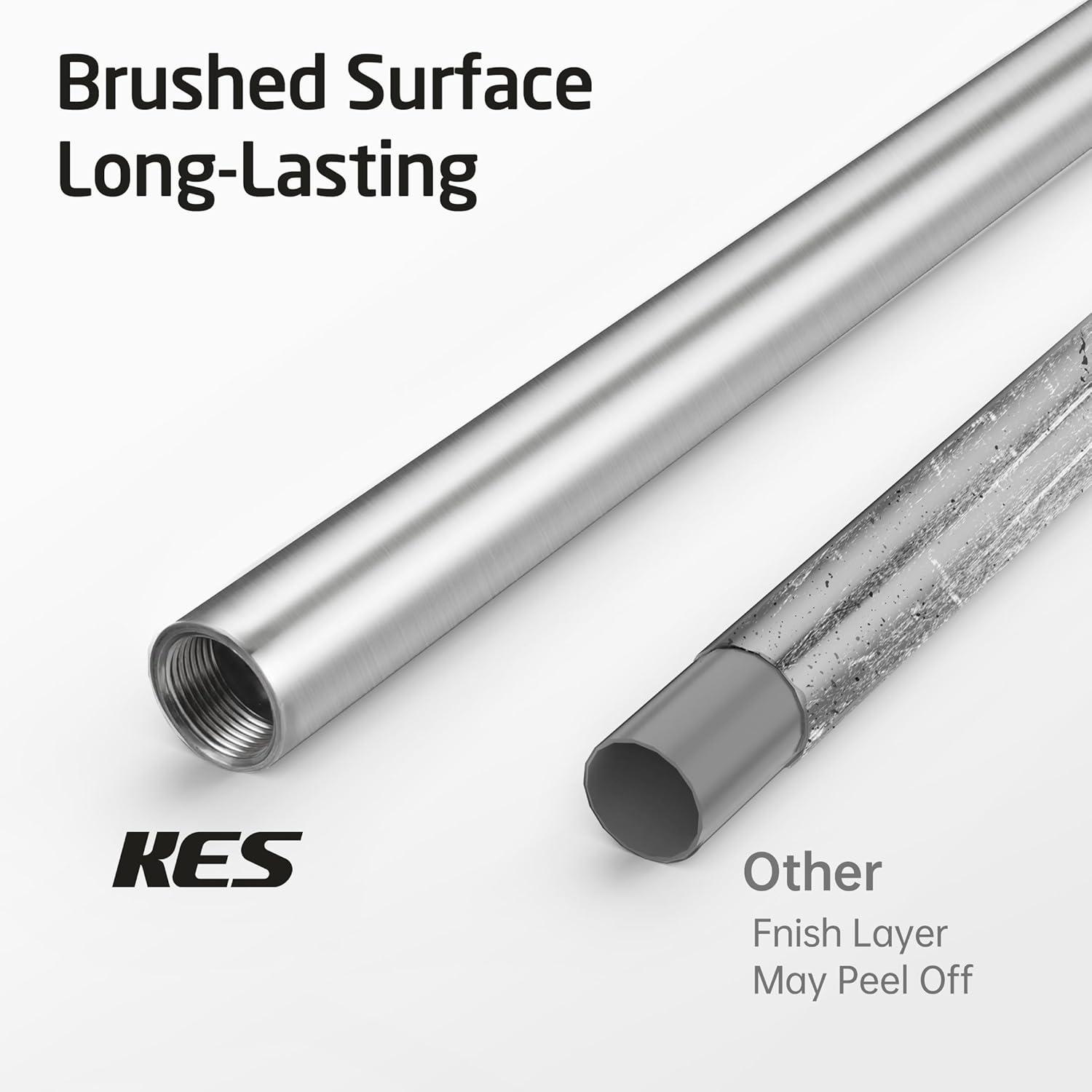 KES Freestanding Toilet Paper Holder with Weighted Base 26" H SUS304 Stainless Steel