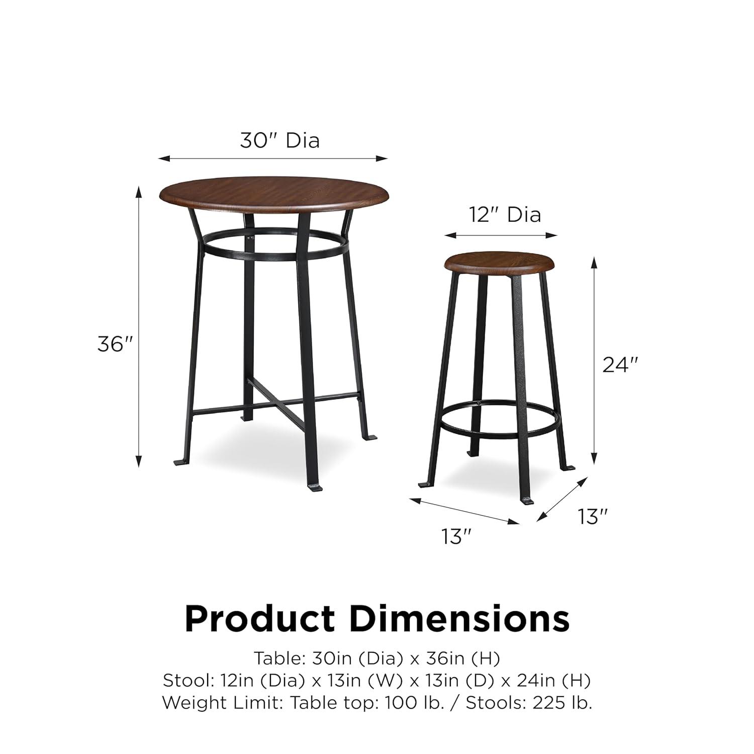Ebern Designs Grandview 2 - Person Solid Wood Top Four Leg Dining Set