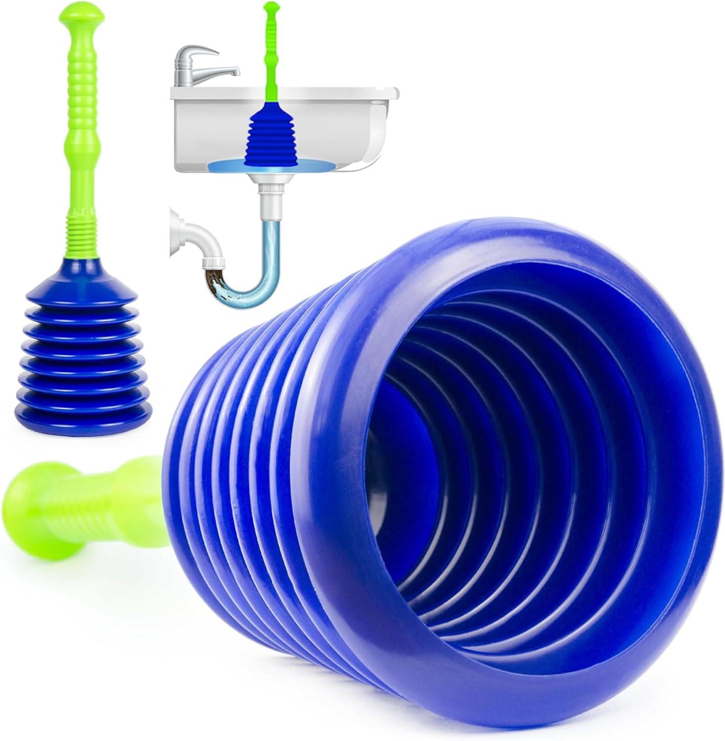 Luigi's Sink Drain Plunger - Ideal for Bathrooms, Kitchens, Sinks, Showers