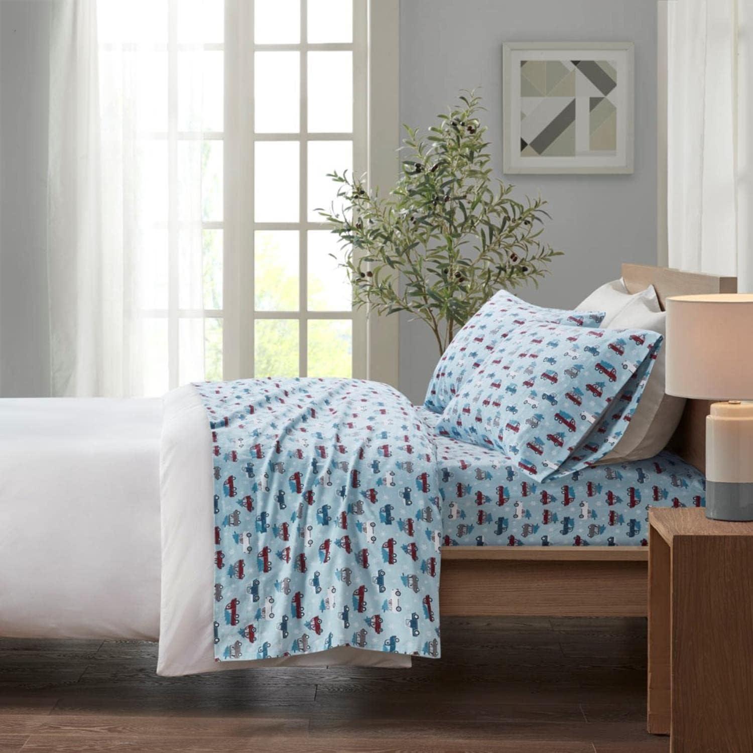 True North by Sleep Philosophy Cozy Cotton Flannel Printed Sheet Set