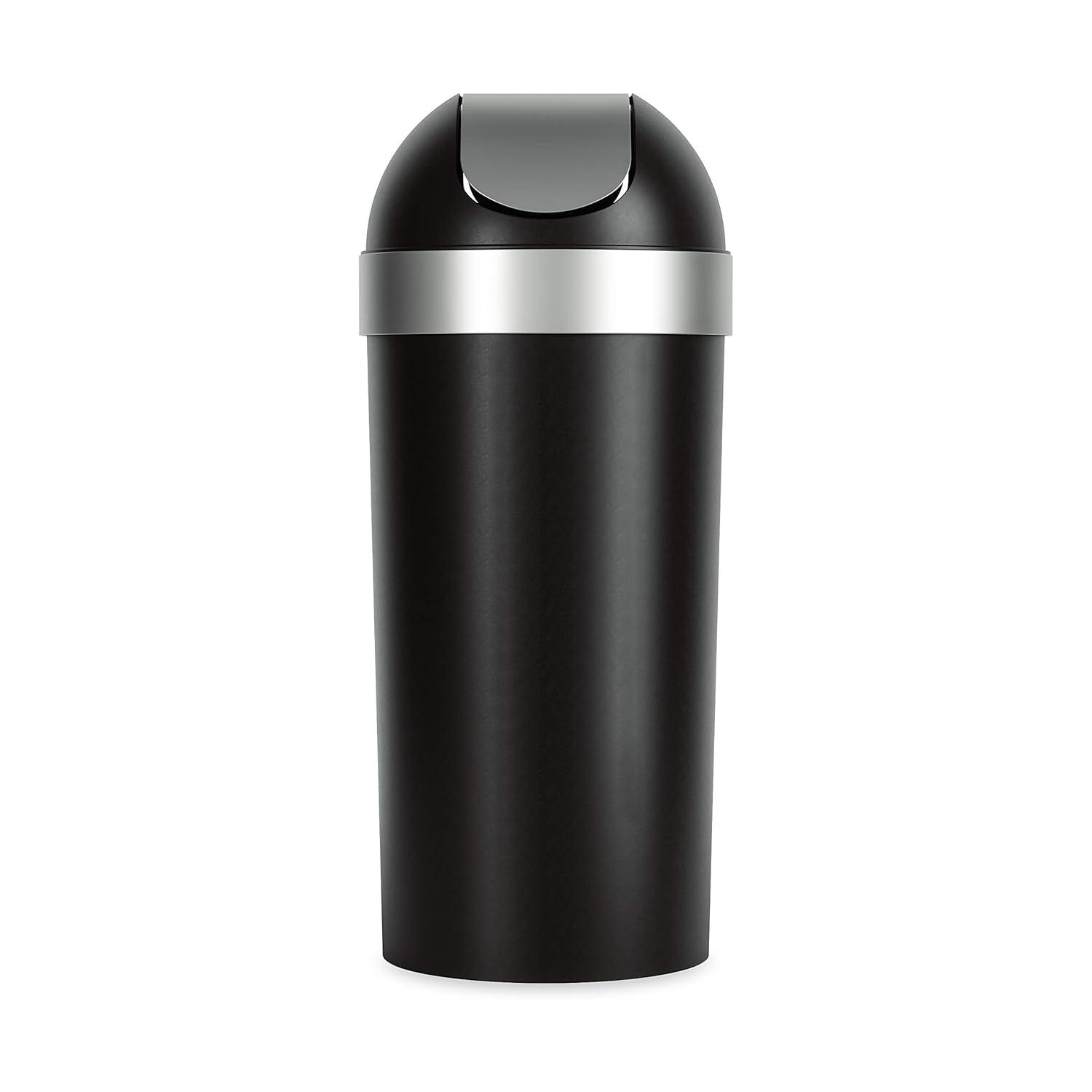Umbra Venti Plastic Swing Top Kitchen Trash Can - 16 Gallons
