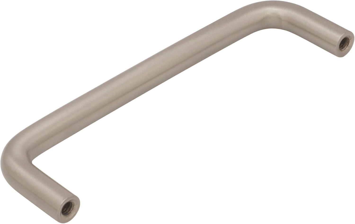 Satin Nickel 4-Inch Brushed Cabinet Bar Pull